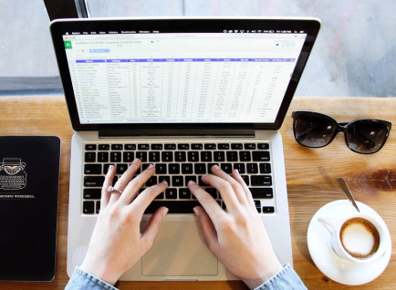 Use an Excel computer program to create spreadsheets for work or home.