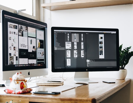 A career in web graphic design involves devising the visual aspects of a client