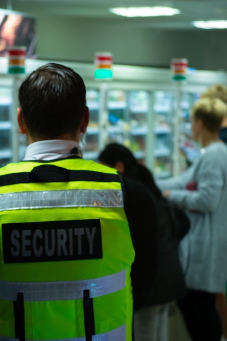 A physical security specialist at work